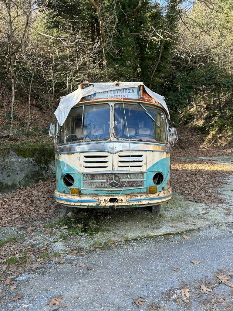 Abandoned bus in the bush